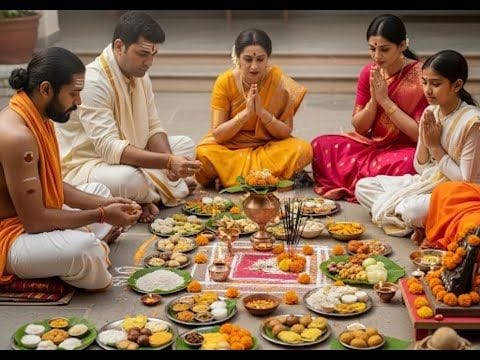 Griha Pravesh housewarming puja setup