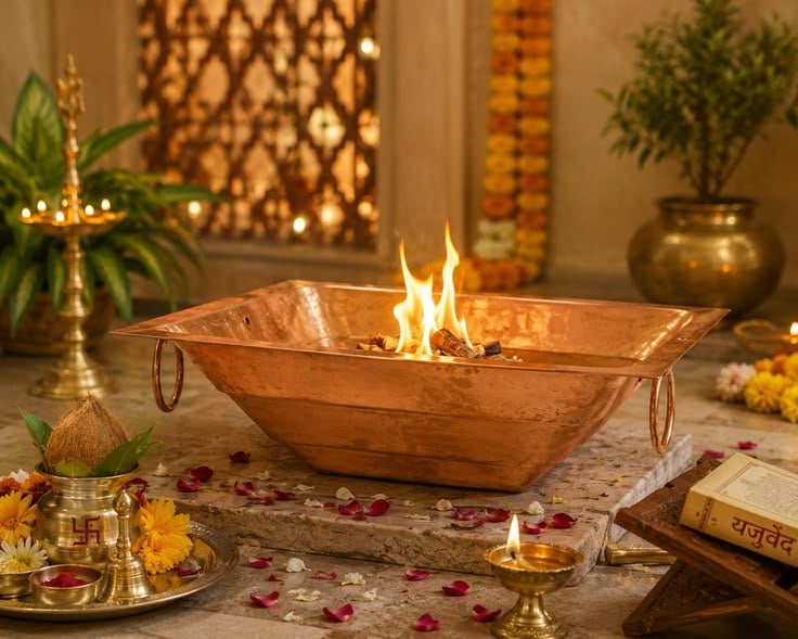 Havan yagna sacred fire ceremony